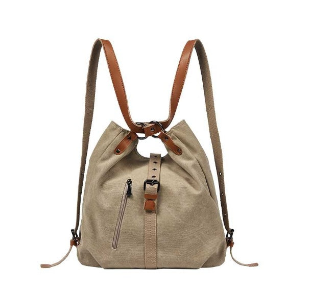 Multi-Functional Double Shoulder Canvas Bag large Capacity