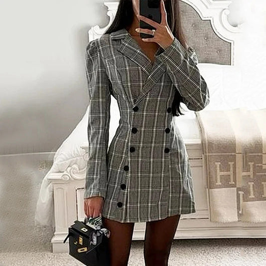 Fashion Slim-fitting Suit Jumpsuit Short Skirt For Women